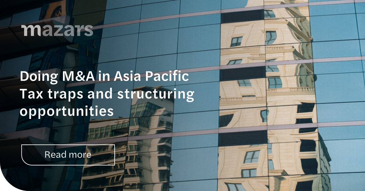 Doing M&A in the Asia Pacific Tax traps and structuring opportunities ...